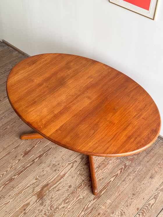 Image 1 of Large Mid Century Modern Danish Oval Dining Table in Teakwood