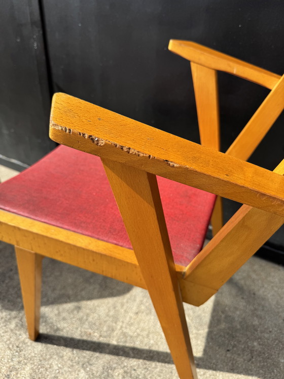 Image 1 of Sillas de puente con patas de compás, década de 1960