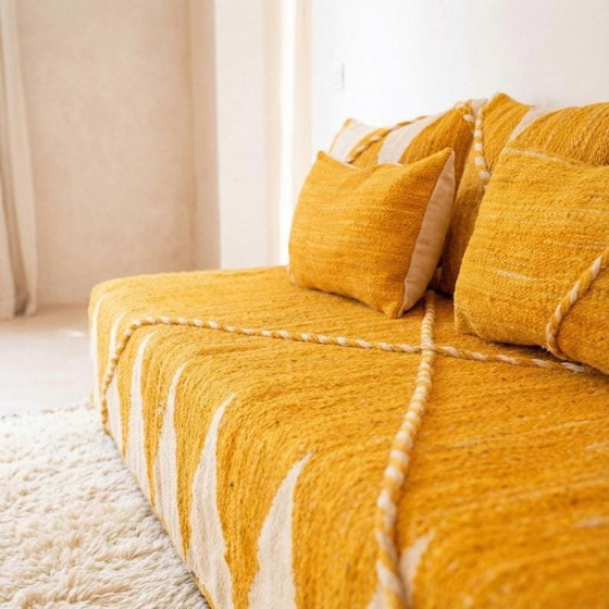 Handgefertigtes marokkanisches Bodensofa – Geschenke, Cotton, Textile (photo 4 of 10)