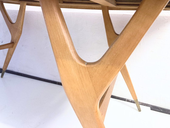Image 1 of Mid - Century coffee table 50s 60s design in the style of Ico Parisi