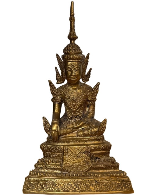 Thai Bronze Buddha – Bhumisparsha – Rattanakosin Style