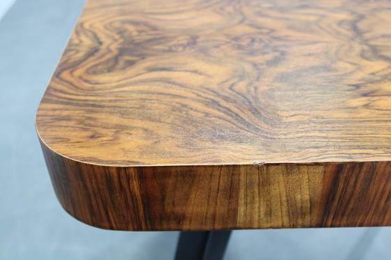 Image 1 of 1940 Jindrich Halabala "Spider" Coffee Table in Walnut Finish, Czechoslovakia