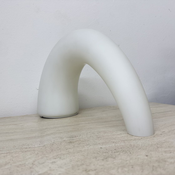 Image 1 of Fontana Arte Thor glass table lamp , 1980s Italy