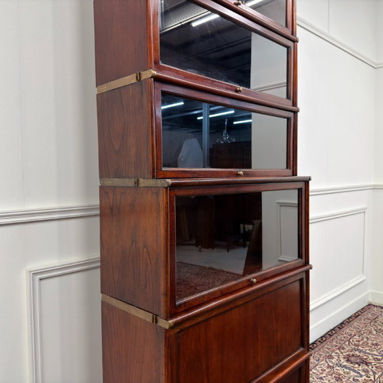 Set di Librerie Classiche Inglesi Stile Globe Wernicke – Vetro, Legno (photo 7 of 12)