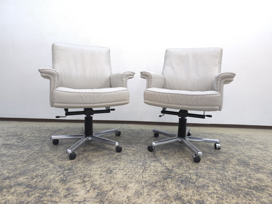 Image 1 of 5x De Sede DS 35 Set Sedie poltrona girevole Poltrona in pelle Desede