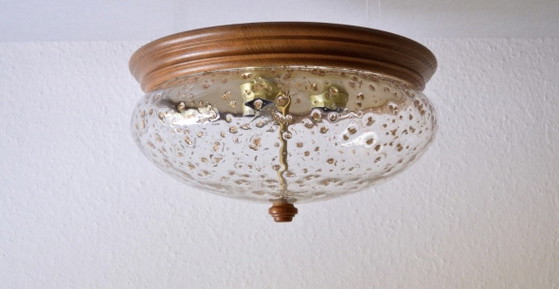 Asmuth Leuchten Lampada a sfera 'Gold Flakes' – Plafoniere, Glass, Wood (photo 2 of 5)