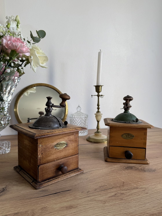 Image 1 of Green Peugeot coffee grinder