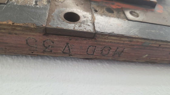 Image 1 of Placa de molde industrial original XXL | Pátina de fábrica de mediados de siglo