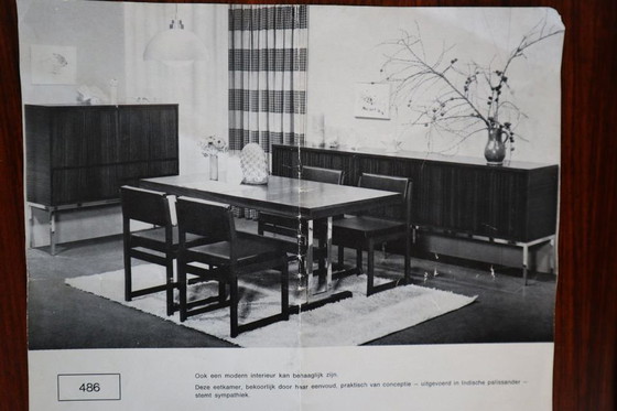 Image 1 of Meuble de bar en palissandre indien Produit par Furniture Factory Aurora Belgique 1967