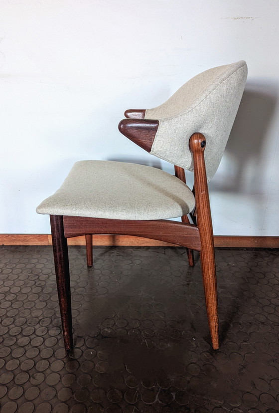 Image 1 of 4 alte Kuhhornstühle 1960er Jahre