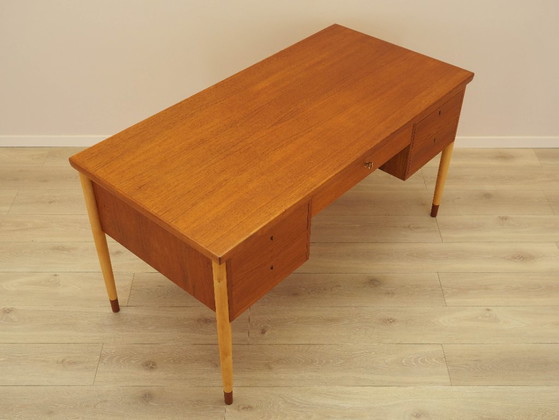 Image 1 of Scrivania in teak, design danese, anni '70, prodotta in Danimarca
