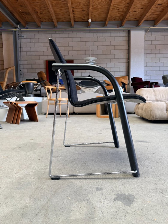 Silla Thonet S320 negra (Stock: 12) – Sillas de comedor, Metal, Textile (photo 6 of 13)