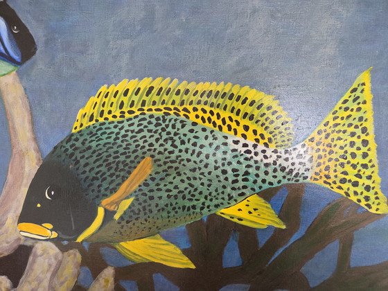 Image 1 of Meer Fische Leinwand