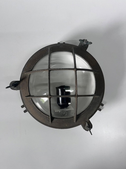 Lampe cage industrielle bronze Bullseye Industria Rotterdam