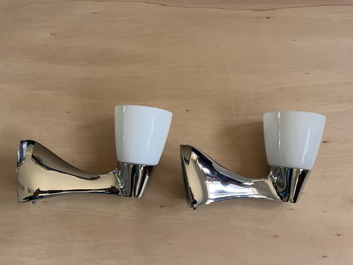 2 badkamer wandlampjes