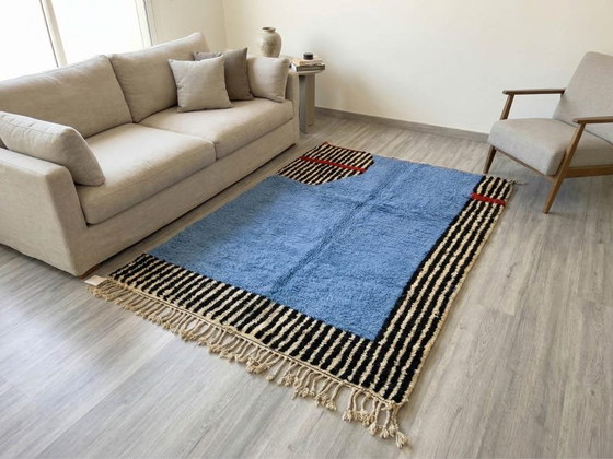 Magnifico tappeto tradizionale blu cielo 200/300cm – Tappeti, Wool (photo 8 of 8)