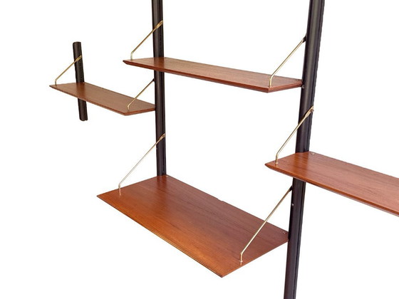 Image 1 of Vintage 3-Piece Wall System with Desk by Louis Van Teeffelen