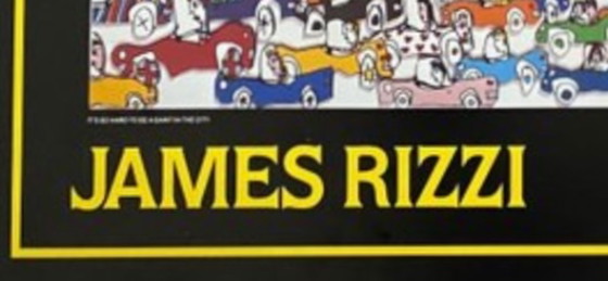 Image 1 of James Rizzi: „Es ist so schwer, ein Heiliger zu sein, wenn man in der Stadt lebt“ – Seltener Fund aus der Grover Gallery, Denver