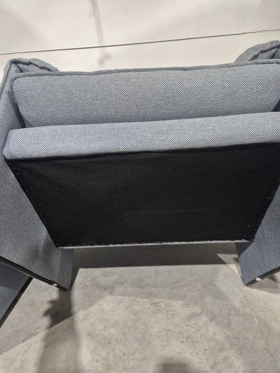Image 1 of 2 x bora bora leolux armchair grey-blue fabric