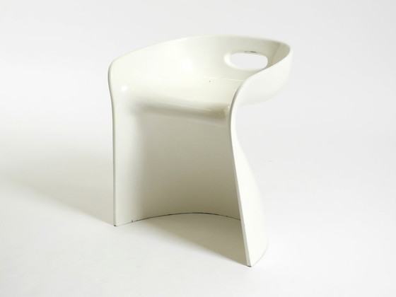 Image 1 of Very rare white stool by Winfried Staeb from the 1970s for the Form + Life Collection
