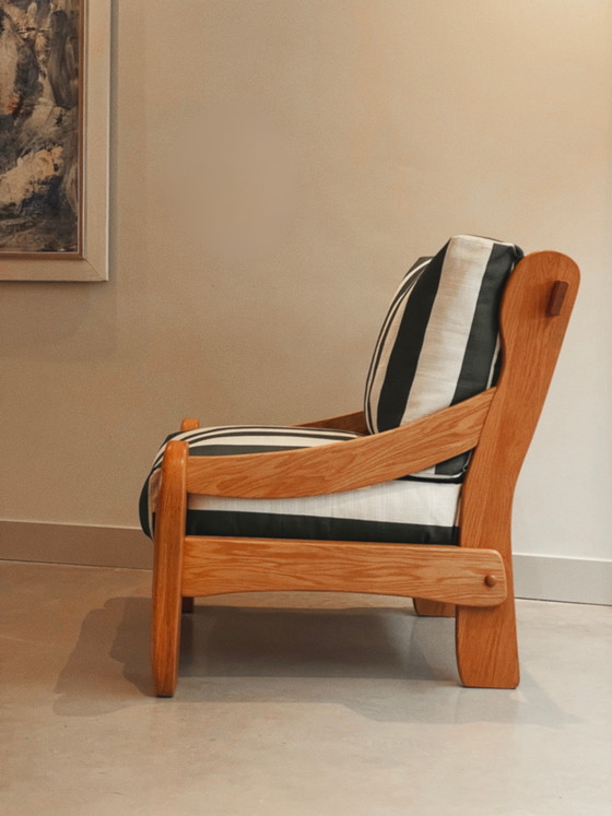 Image 1 of Fauteuil Strepen Massief Hout