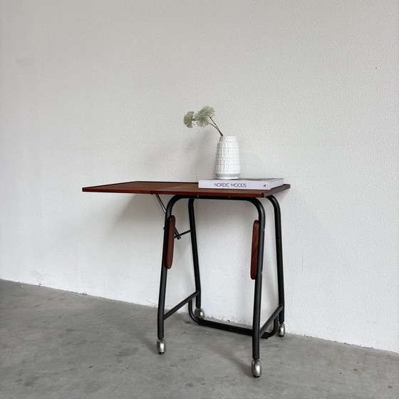 Image 1 of Vintage Deens schrijfmachine tafel - sidetable teak