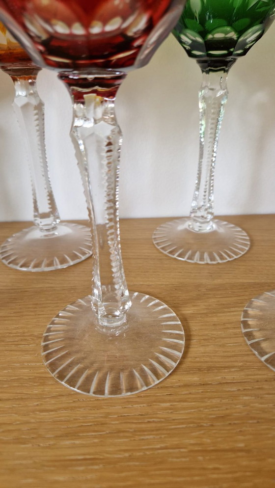 Image 1 of 6 x Weinrührer aus farbigem Kristall