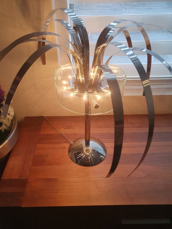 2 Palm Design Table Lamps – van de Heg, Chrome (photo 6 of 8)