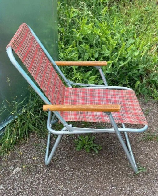 chaise pliante vintage, chaise de camping, chaise de jardin