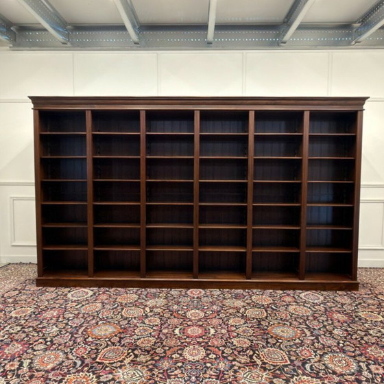 Large Classic English Open Bookcase – Wood (photo 3 of 13)