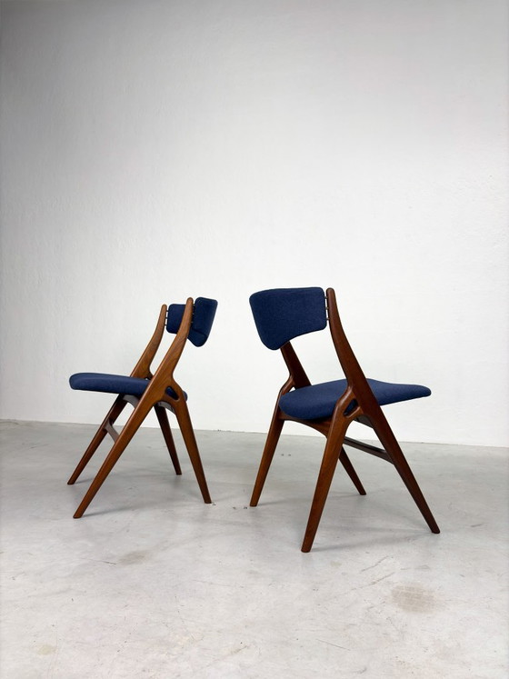 Set 'Aska' Dining chairs by Louis van Teeffelen for Wébé – Wood (photo 10 of 20)