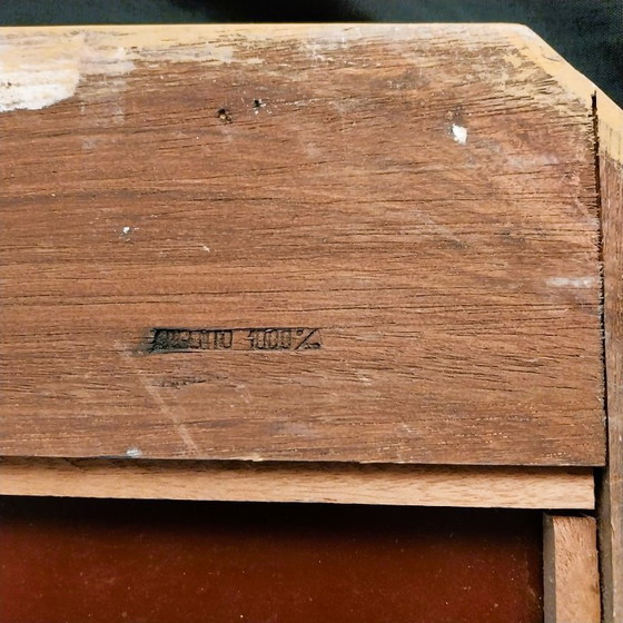 Image 1 of Miroir italien antique Julklapp Christmasgift avec feuille d'or – Pièce unique faite main