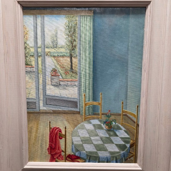 Image 1 of Kunstwerk genaamd Het Rode Jasje van Bredie uit 1986