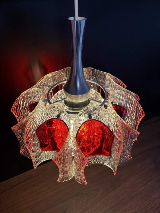 Image 1 of Lampada a sospensione vintage Marbach anni '60 (rossa, era spaziale)