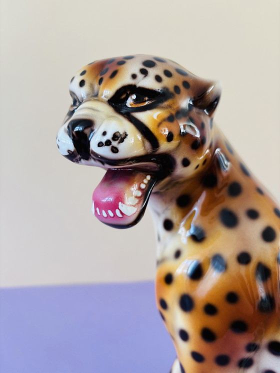 Image 1 of Vintage Italian Ceramic Panther