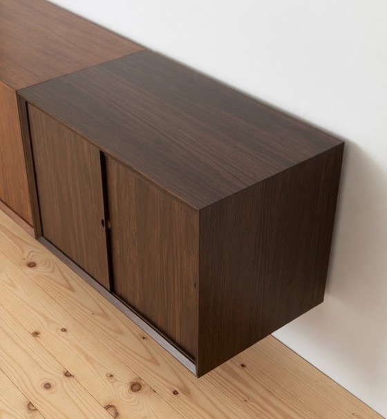 Image 1 of Poul Cadovius zwevend wanddressoir van palissanderhout, van CADO, jaren 1960.