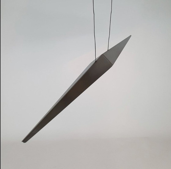 Hala Zeist Anni '80/'90 Lampada a Sospensione Architettonica Alluminio 98 Cm – Lampade a sospensione (photo 5 of 5)
