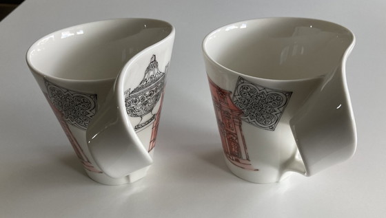 Image 1 of Set di 2 tazze Villeroy & Boch edizione New Wave, omaggio di cortesia.
