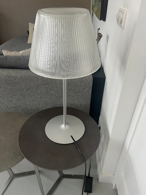 Tafellamp Flos Romeo Moon Table, Philippe Starck – tafellampen, Aluminium, Glass