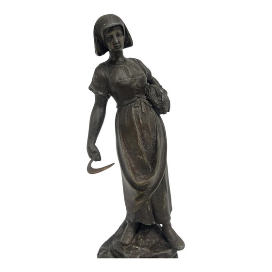 Image 1 of Bronzeskulptur mit dem Titel „Moissonneuse“ – Charles Ruchot