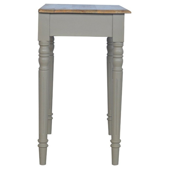 Elegante scrivania dipinta a mano in legno massello di mango – Artisan, Scrivanie (photo 9 of 10)