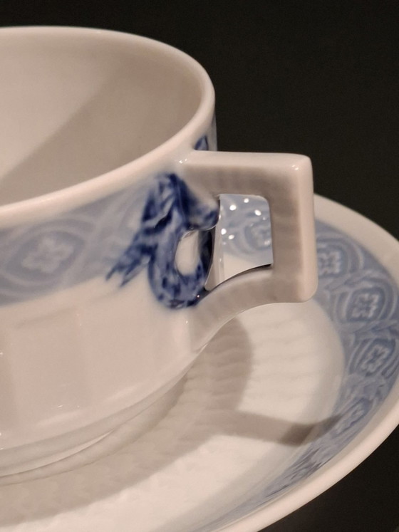 Royal Copenhagen Tasse und Untertasse, Geschirr, Porzellan, Blau (Foto 3 von 5)