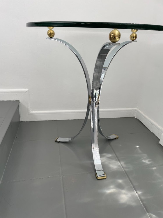 Image 1 of Spectacular original French Modernist design side table from the 1970s by Maison Jansen (France)