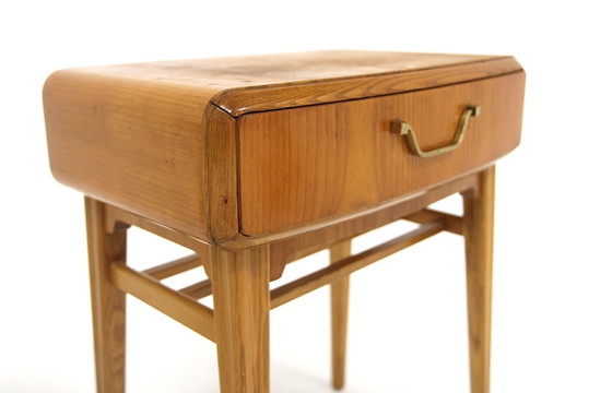 Tables de Chevet Maj par Axel Larsson, Sweden, 1950, Set de 2, Larsson (Axel), Tables de nuit, Métal (photo 4 sur 4)
