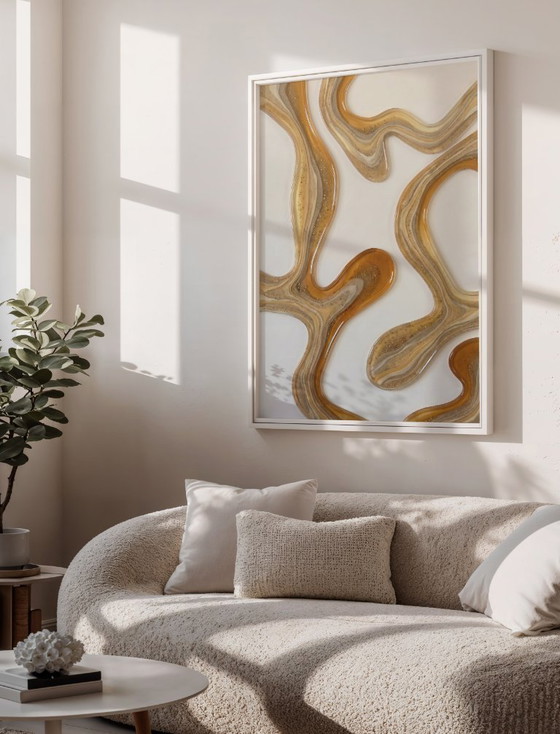 Image 1 of Acrylic Glass Artwork - 180x120 cm - Desert Amber (Ori, 1983)