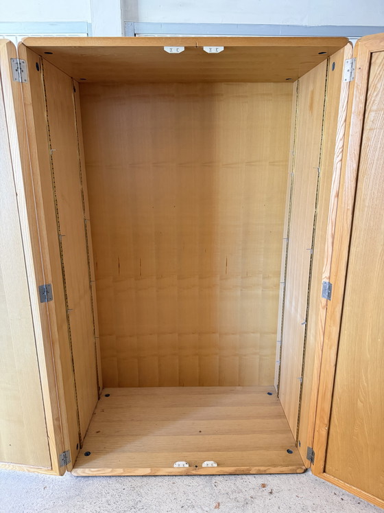 Armoire Vintage Derk Jan De Vries – Années 1960/70 – Bois Et Cannage – Wood (photo 3 of 14)