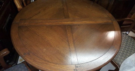 Image 1 of Bannink Art Nouveau dining table