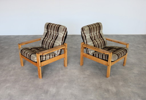 2X Vintage Zweedse Fauteuils