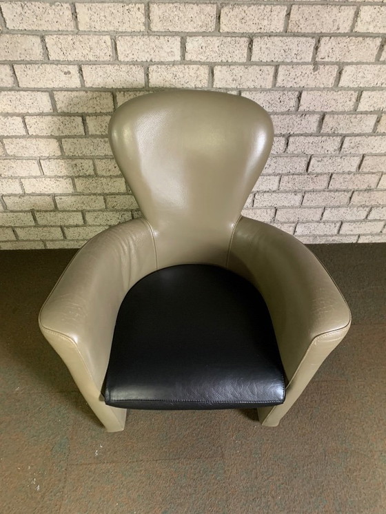 Image 1 of 2x Leolux Amphora fauteuils Leder