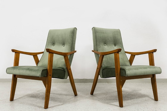 Image 1 of Poltrone Mid-Century di Edmund Homa Gfm 18, Polonia, anni '60, set O